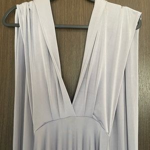 Lulus Convertible Bridesmaid maxi dress XS Gray